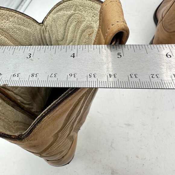 Botas Jaca Men Size MEX 28.5 EE US 10.5 Brown Leather Cowboy Western Boot - Picture 13 of 14